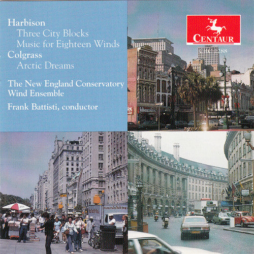 the album cover for Harbison / Colgrass / New England Conservatory - 3 City Blocks / Arctic Dreams