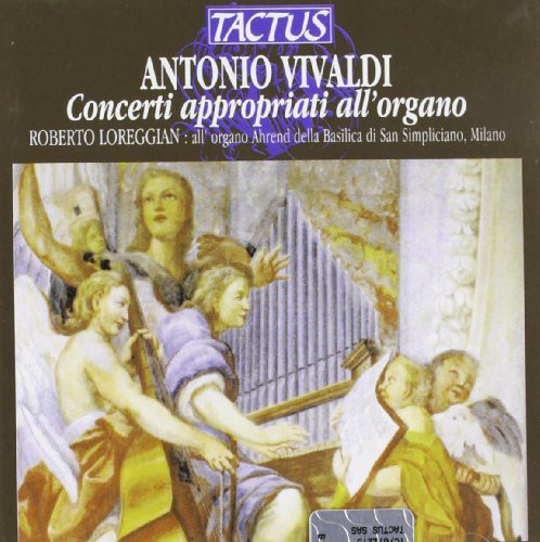 the album cover for Roberto Loreggian - Organ Concertos (TR. J.S. Bach)