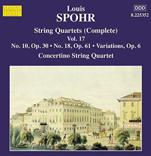 the album cover for Spohr - STR QRTS 17