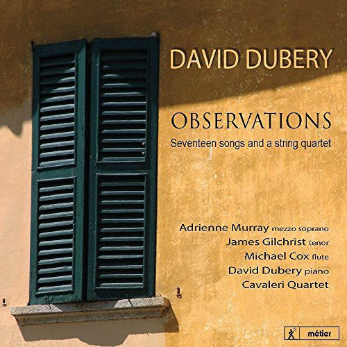 the album cover for Dubery - Observations-17 Songs & a STR QRT