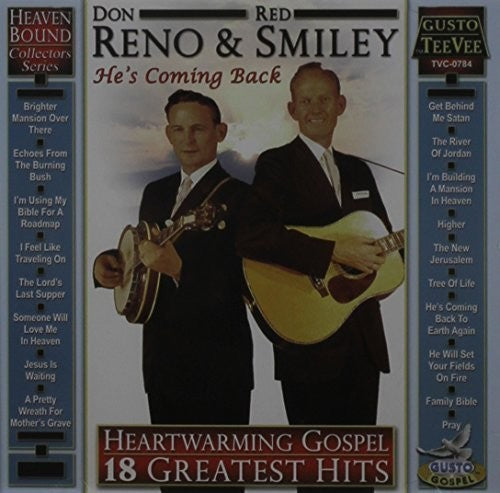 the album cover for Don Reno / Smiley,Red - Heartwarming Gospel: 18 Greatest Hits