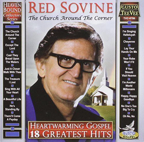 the album cover for Red Sovine - Heartwarming Gospel: 18 Greatest Hits