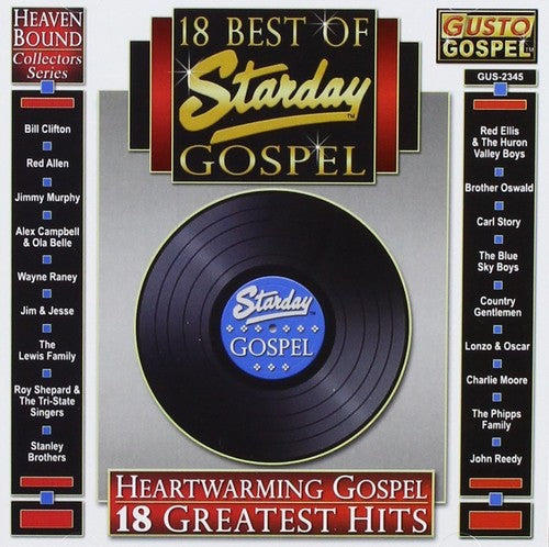 the album cover for 18 Best Of Starday Bluegrass / Various - 18 Best of Starday Gospel / Various