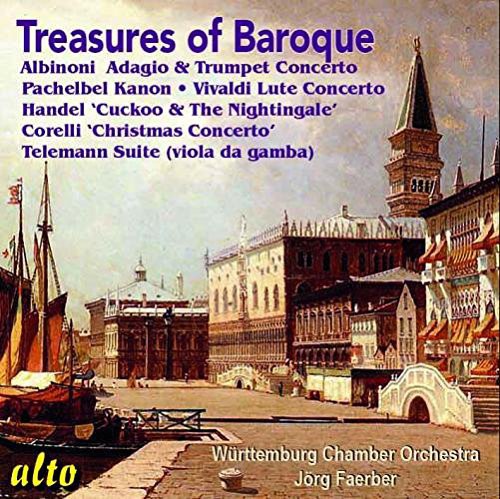 the album cover for Faer / Wurttemburg Chamber Orch - Treasures of the Baroque