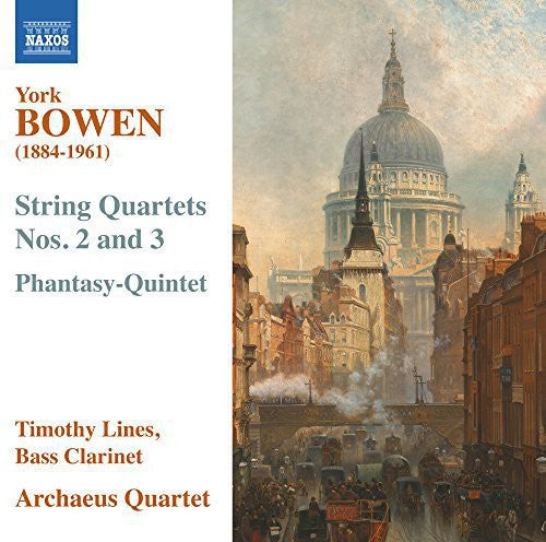 the album cover for Bowen / Lines / Archaeus Qrt - String QRTS 2 -3 & Phantasy-Quintet