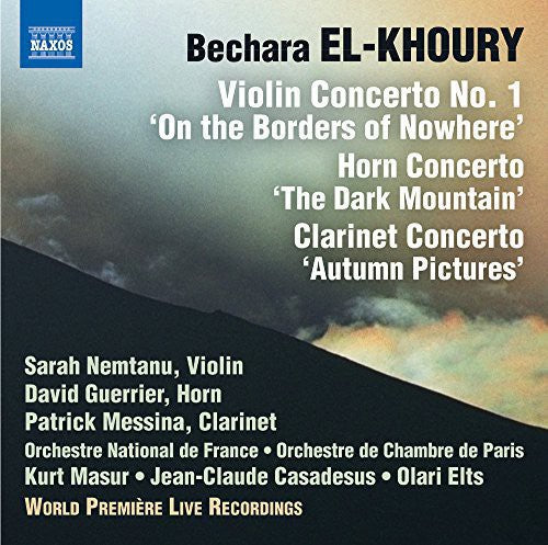 the album cover for El-Khoury / Nemtanu / Guerrier / Messina - Violin Horn & Clarinet Cons