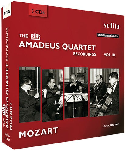 the album cover for Amadeus Quartet - Rias Amadeus QRT Recordings Iii-Mozart STR QRTS