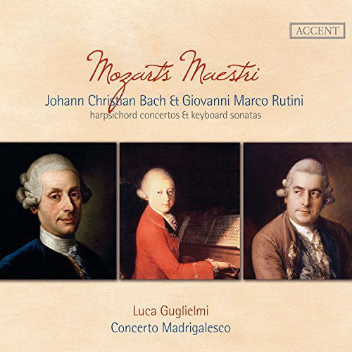 the album cover for Luca Guglielmi - Mozarts Maestri