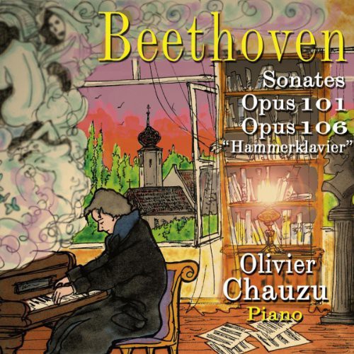 the album cover for Beethoven / Chauzu - Pno Sons 101 & 106 Hammerklavier
