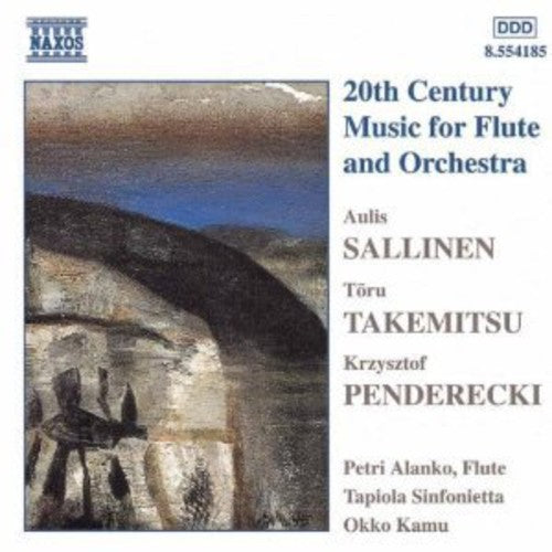 the album cover for Sallinen/Takemitsu/Penderecki - 20th Century Music for Flute & Orchestra