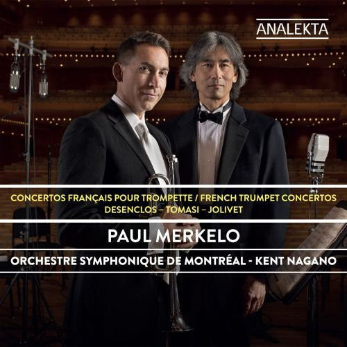 the album cover for Merkelo / Orchestre Symphonique De Montreal - French Trumpet Concertos: Desenclos - Tomasi