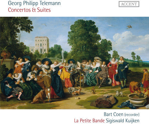 the album cover for Telemann / Coen / La Petite Bande - Concertos & Suites for Recorder