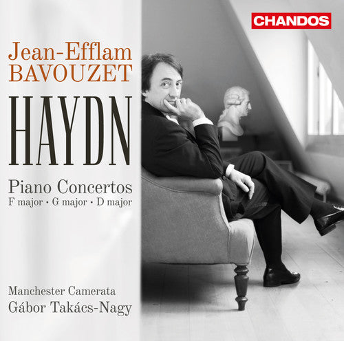 the album cover for Haydn / Bavouzet / Manchester Camerata / Takacs - Pno Cons 3 4 & 11
