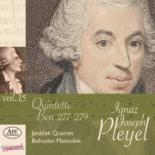 the album cover for Pleyel / Janacek Qrt / Matousek - 15-STR Quinets
