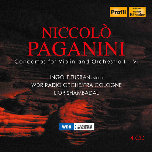 the album cover for Paganini / Ingolf Turban - Cons 1-6 for VLN & Orch