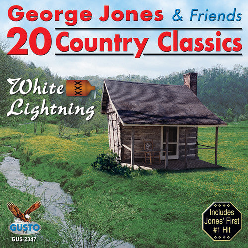 the album cover for George Jones & Friends - 20 Country Classics: White Lightning