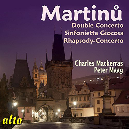the album cover for Martinu / Mackerras / Maag - Double Concerto / Sinfonietta Giocosa / Rhapsody