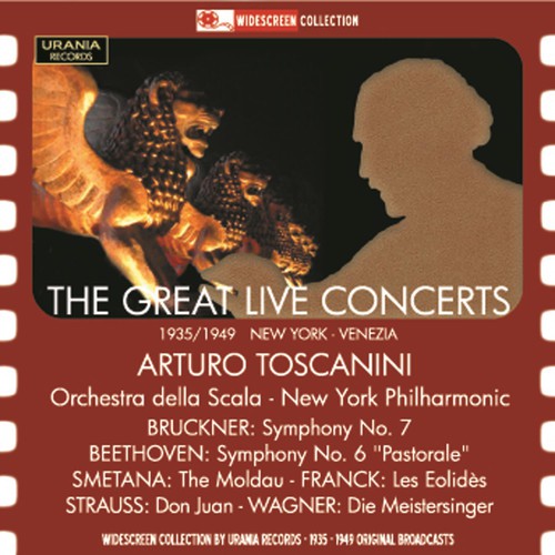 the album cover for Ny Philharmonic Orchestra Arturo Toscanini - Great Live Concerts