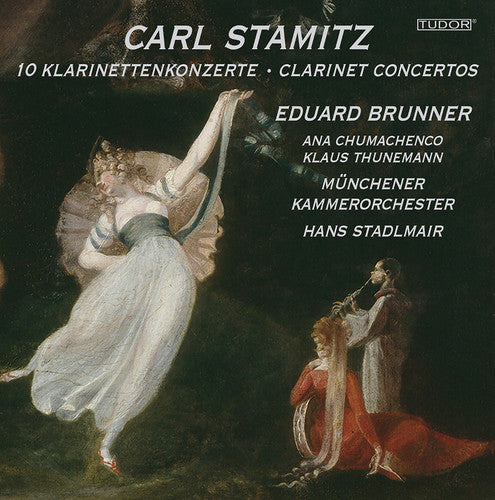 the album cover for Eduard Brunner - 10 Clarinet Cons