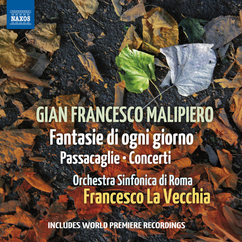 the album cover for Malipiero / La Vecchia / Orch Sinfonica Di Roma - Works for Orchestra