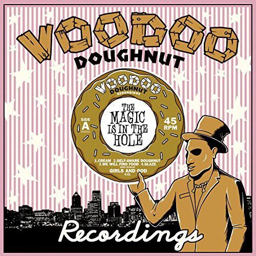 the album cover for Voodoo Doughnut - Girls & God / Tres Gone : Experimental Split