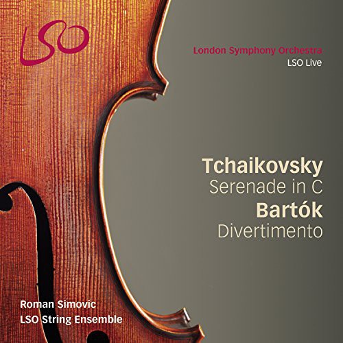 the album cover for Tchaikovsky / Bartok - Serenade for Strings