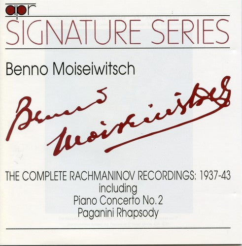 the album cover for Rachmaninov / Moiseiwitsch - Complete Rachmaninov Recordings 1937-43