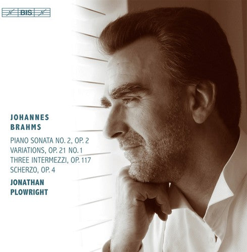 the album cover for Brahms / Plowright - Works for Piano
