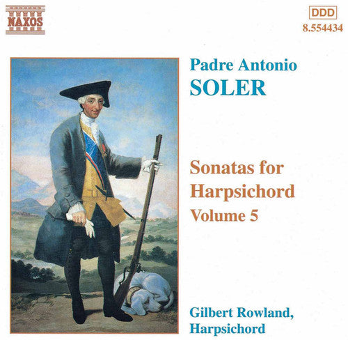 the album cover for Gilbert Rowland - Sonatas for Harpsichord 5
