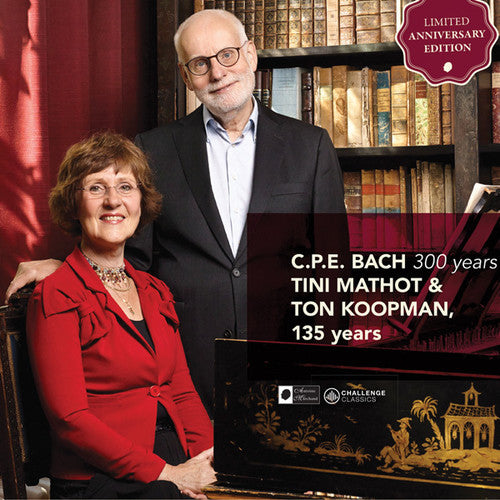 the album cover for Tini Mathot / Koopman,Ton - C.P.E Bach: Fantasia / 6 Organ Sonatas