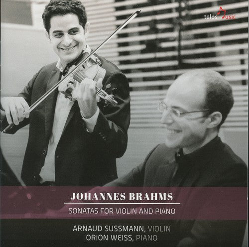 the album cover for Brahms / Sussmann / Weiss - Sons for VLN & Pno