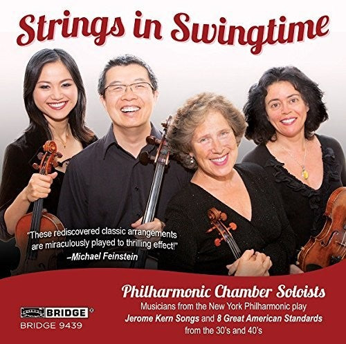 the album cover for Philharmonic Chamber Soloists - Strings in Swingtime