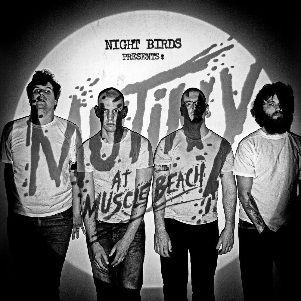 the album cover for Night Birds - Mutiny at Muscle Beach
