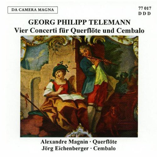 the album cover for Telemann / Magnin / Eichenberger - 4 Concerti for Transverse Flut