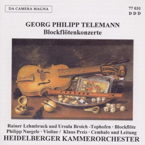the album cover for Telemann / Lehmbruck - Cons for Recorder