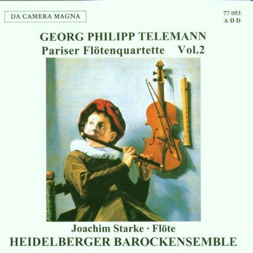 the album cover for Telemann / Starke - Pariser Floten Quartette 2