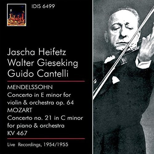 the album cover for Mendelssohn / Mozart / Gieseking - Violin Con