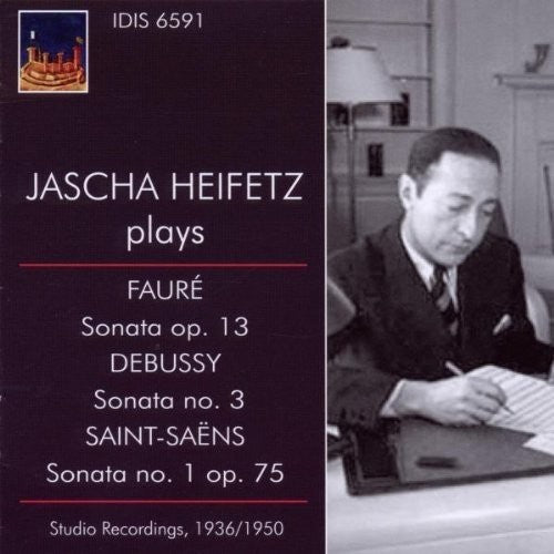 the album cover for Jascha Heifetz - Jascha Heifetz Plays French