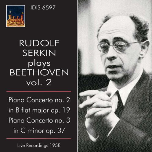 the album cover for Rudolf Serkin - Rudolf Serkin Plays Beethoven