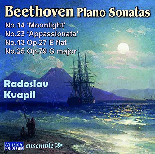 the album cover for Beethoven / Radoslav Kvapil - Piano Sonatas: No. 13 No. 14