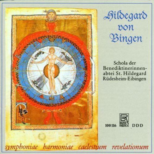 the album cover for Von Bingen / Rudesheim / Benedictine Abb - Symphoniae / Harmoniae / Caelestium
