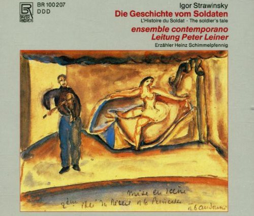 the album cover for Stravinsky / Leiner / Ensemble Contemporano - L'histoire Du Soldat