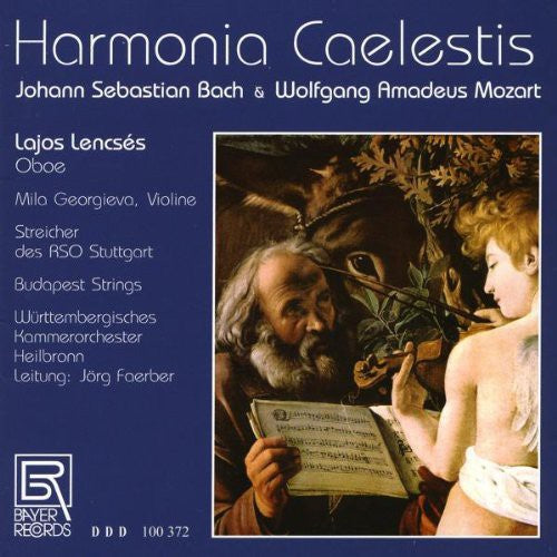 the album cover for J Bach S / Mozart / Lencses / Wco / Jaerber - Harmonia Caelestis
