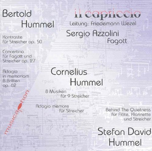the album cover for Friedemann Wezel - Concertino for Bassoon & Strings