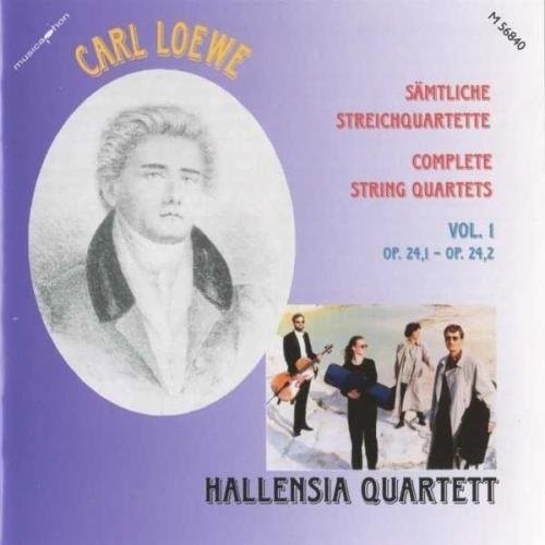 the album cover for Loewe / Hallensia Quartett - Complete String Quartets 1