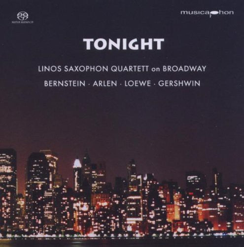 the album cover for Linos Saxophone Quartet - Tonight