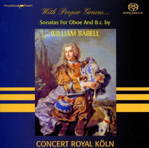 the album cover for Karla Schroter - With Proper Graces Babell: Oboe Sonatas