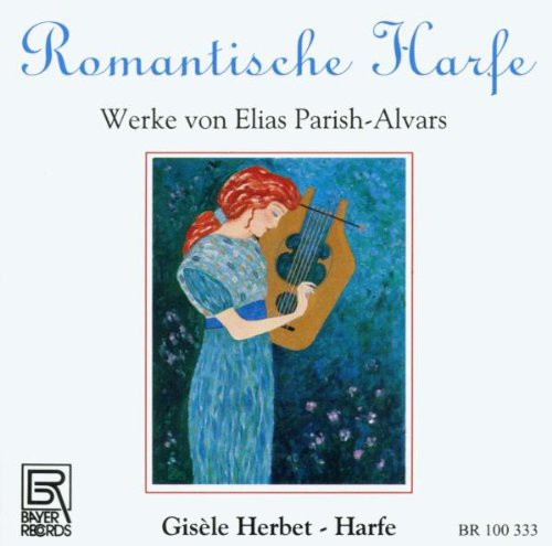 the album cover for Parish-Alvarselias / Herbert - Romantic Music for Solo Harp