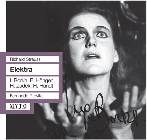 the album cover for R Strauss / Borkh - Elektra: Borkh-Hongen-Zadek
