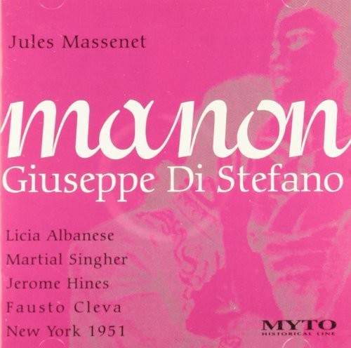 the album cover for Massenet / Di Stefano - Manon-Albanese Di Stefano